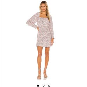 Faithfull the Brand Ira Mini Dress in Pink Size 2